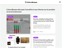 Tablet Screenshot of culturebanque.com